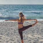 Yoga on beach